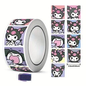 Kuromi Stickers Hello Kitty Sanrio Square Emoji School Kids Emo Scene laptop NEW